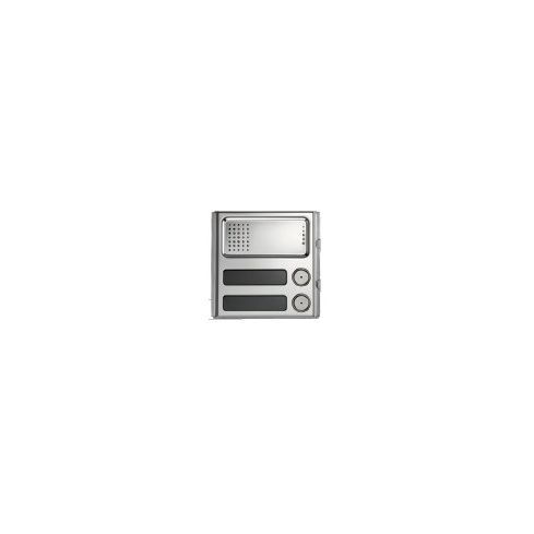 Modul Sinthesi Steel mit Sprechgrill und 2 Tasten