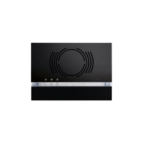 Alpha Frontplatte für Audiomodul ohne Taste in Total Black