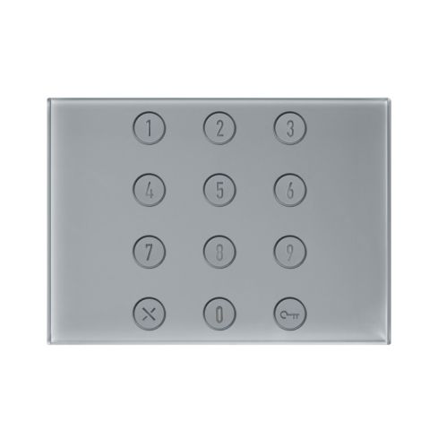 Numerische Tastatur bzw. Codeschloss mit 2 Relais in grau