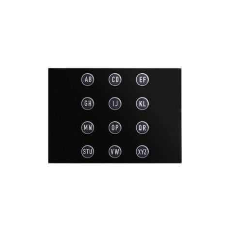 Alphabetische Tastatur für Displaymodul