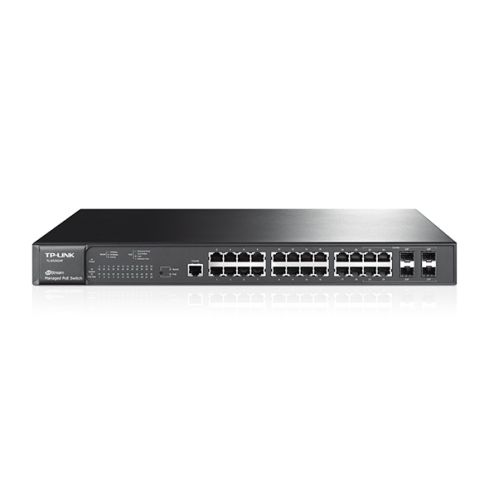 24 Port PoE Switch Level2 320W Gesamtleistung 4x SFP Optional