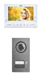 2-Draht Video Color-Einfamilienset inklusive Videospeicher und Zutrittskontrolle