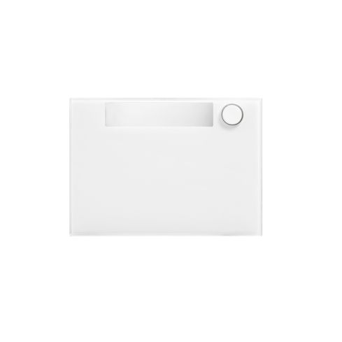 Alpha Frontplatte mit 1 Taste in 1 Reihe in weiß