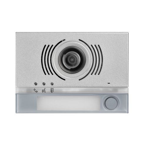 Frontplatte für Videomodul mit 1 Taste in grau