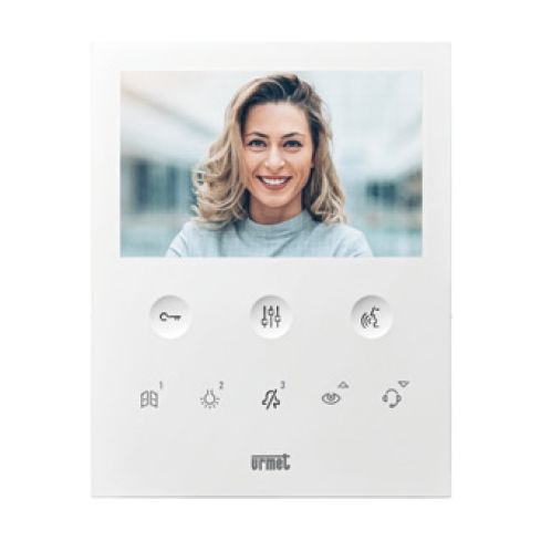 5" IPERCOM-Videoinnenstelle VOG5, hörerlos, weiß