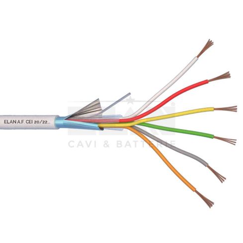 AKA6022S Alarmkabel 6x0,22 geschirmt