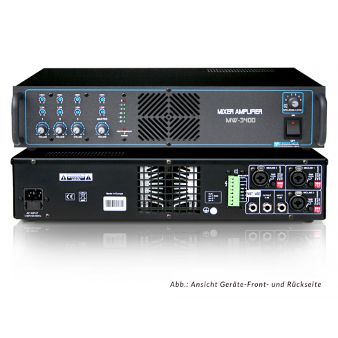 Mischverstärker 400 W Sin 4 Eingänge