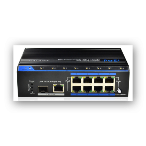 8 Port  Industrie Switch 10/100 SFP Port