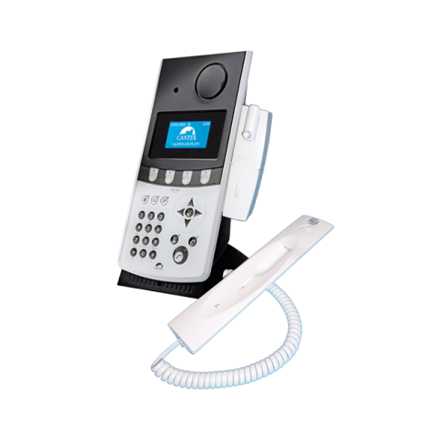 IP Tischsprechstelle Audio mit Hörer graphisches Display